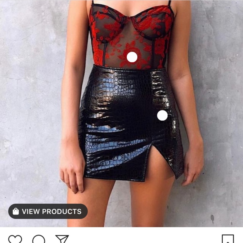 Motel rocks croc skirt